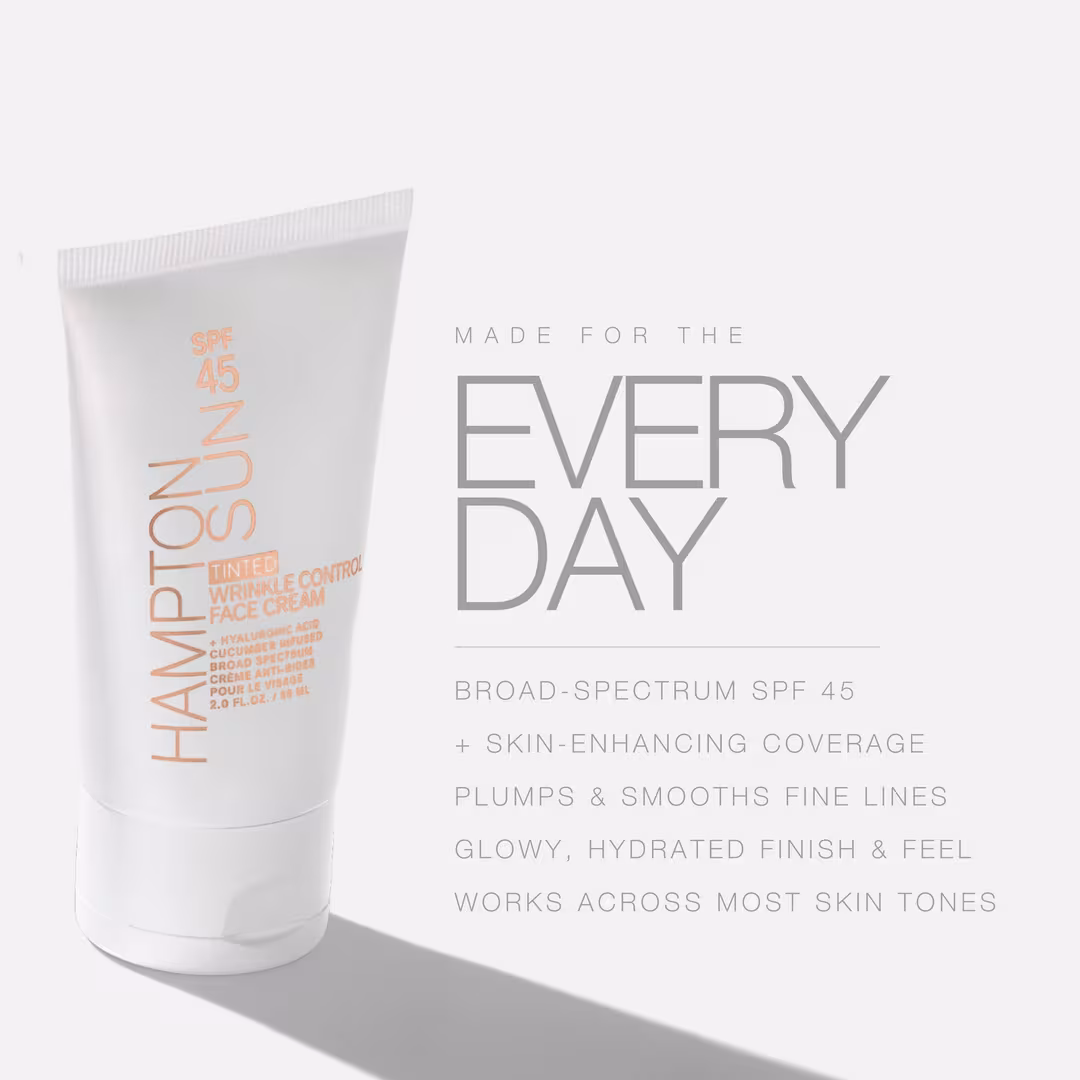 Hampton Sun  Tinted SPF 45 Wrinkle Control Face Cream