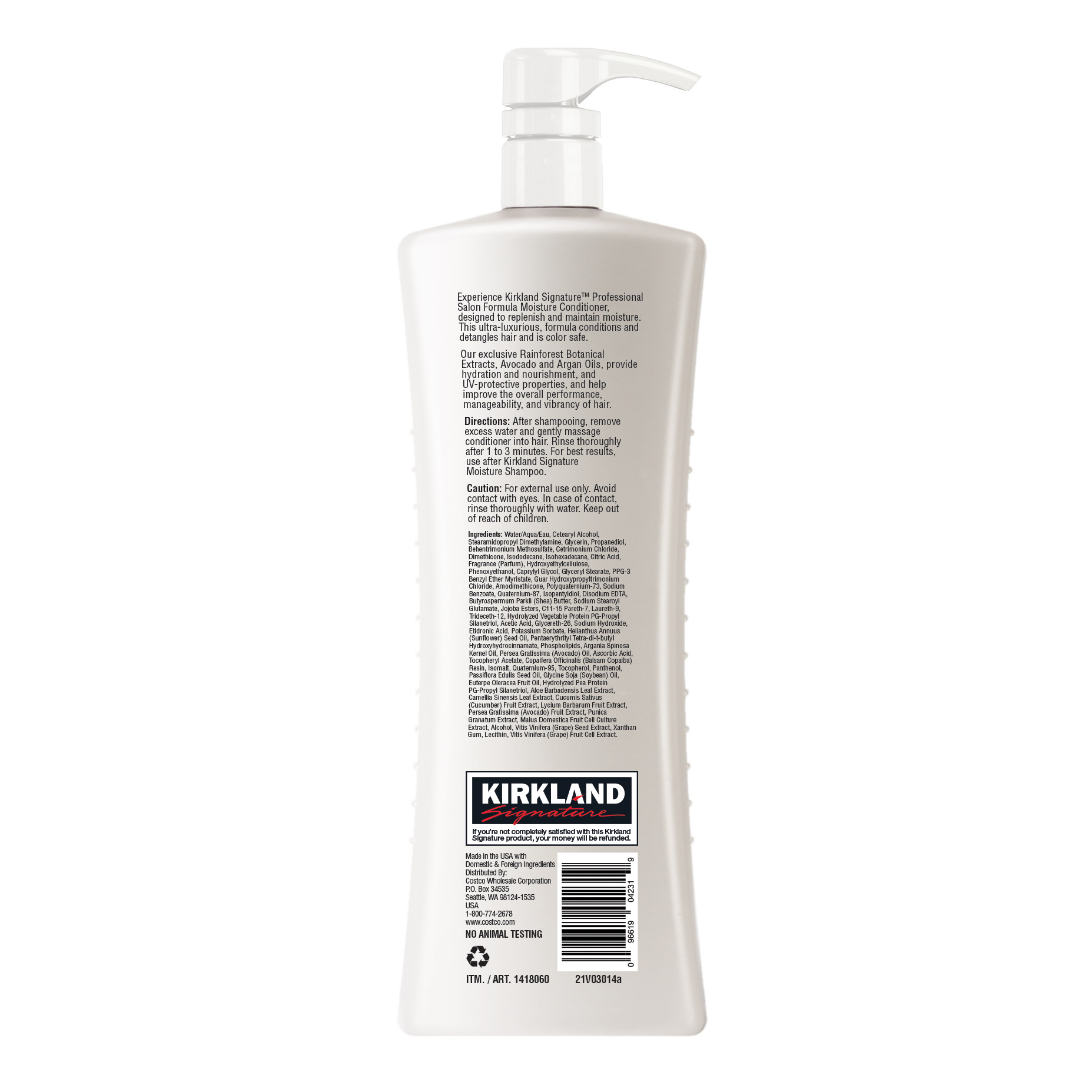 Kirkland Signature Moisture Conditioner, 33.8 fl oz, 1-count