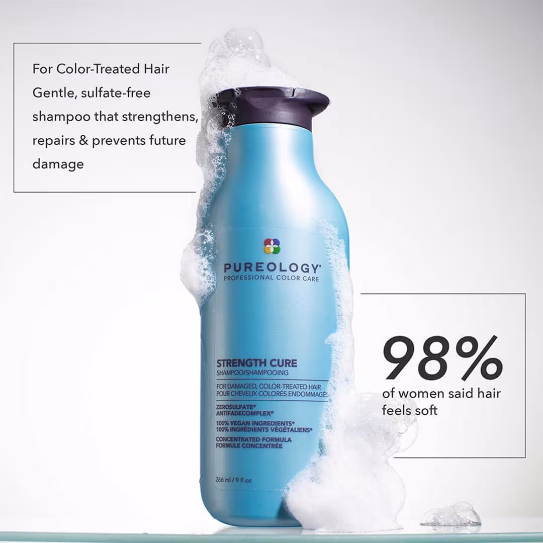 Pureology  Strength Cure Shampoo For Damaged Hair & Split Ends