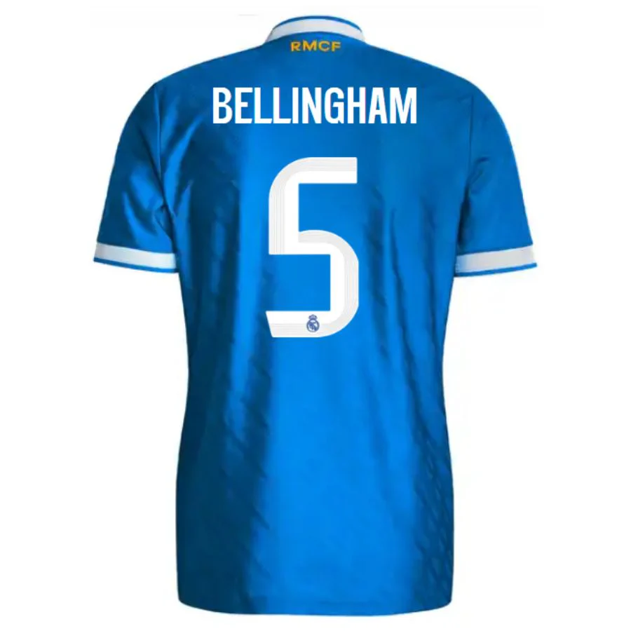 Bellingham 5 Real Madrid Third Blue Jersey Men 2025 2026