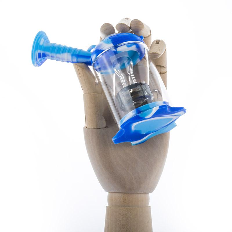 5 Castle Silicone Showerhead Perc Dab Rig (Random Color)