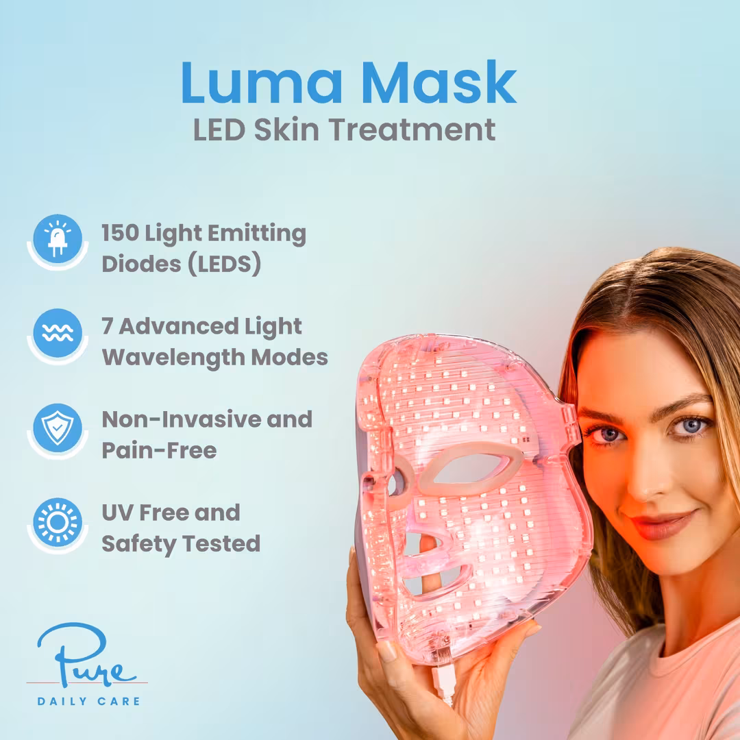Pure Daily Care  Luma LED Mask, 7-Colors Light Therapy