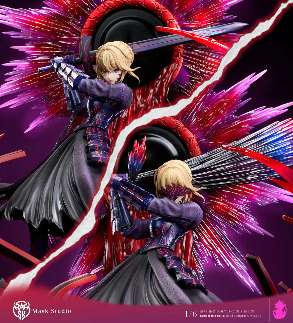 Fate/stay night - Black Saber | 1:6 Resin Statue | by Mask Studio