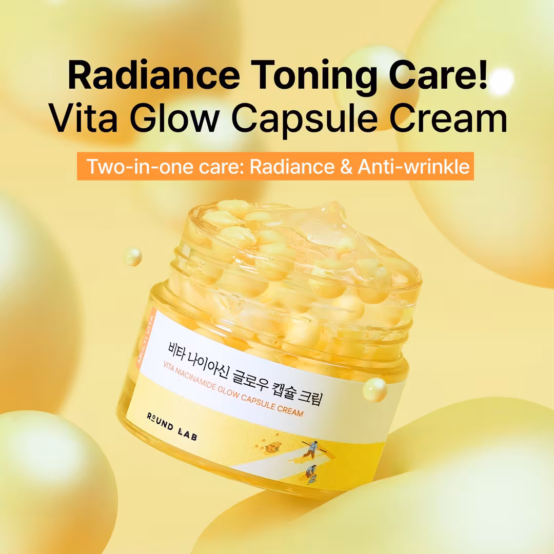 ROUND LAB  Vita Niacinamide Glow Capsule Cream