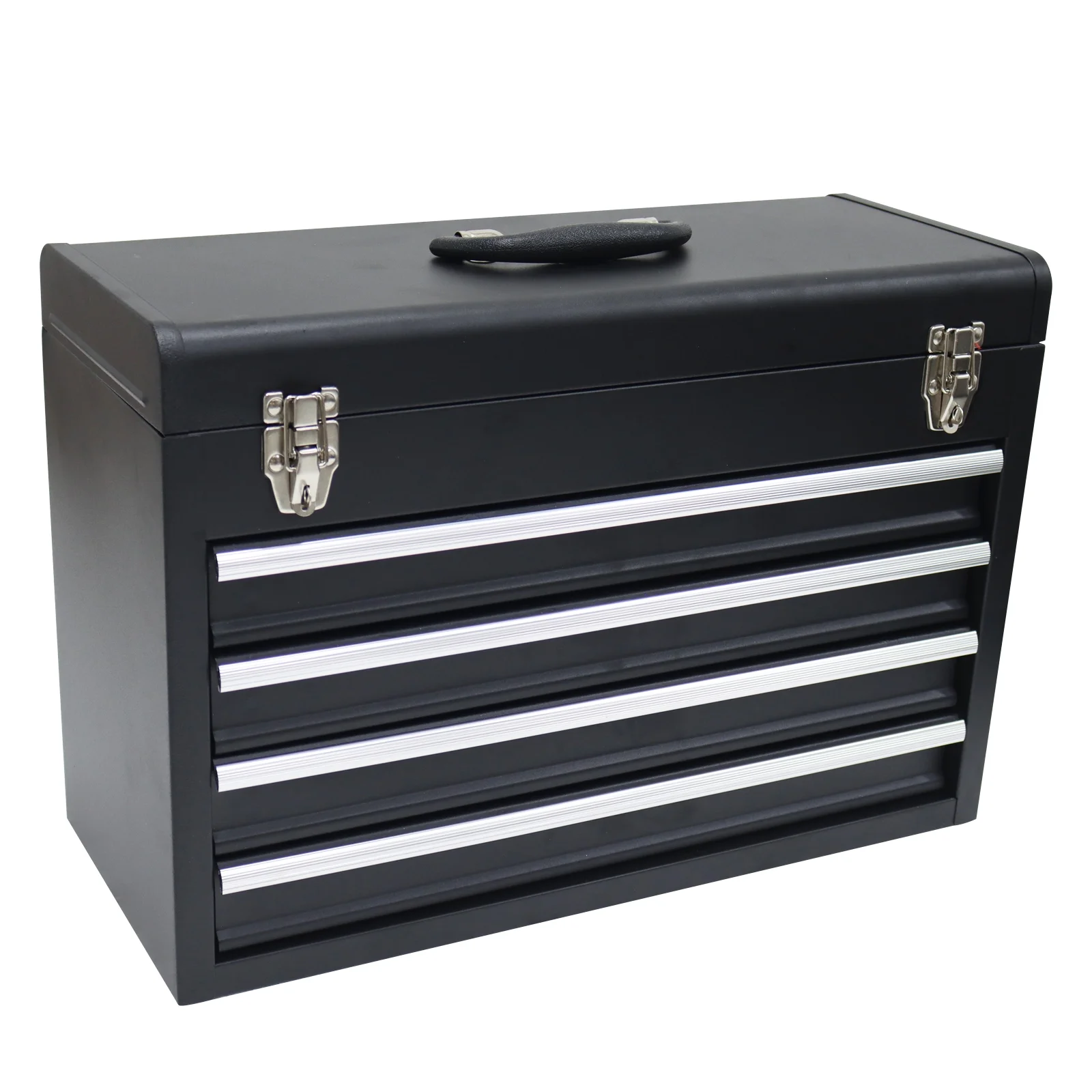 TECHTONGDA 4 Drawer Tool Box Portable Hardware Household Multi-Functional Toolbox with Lock