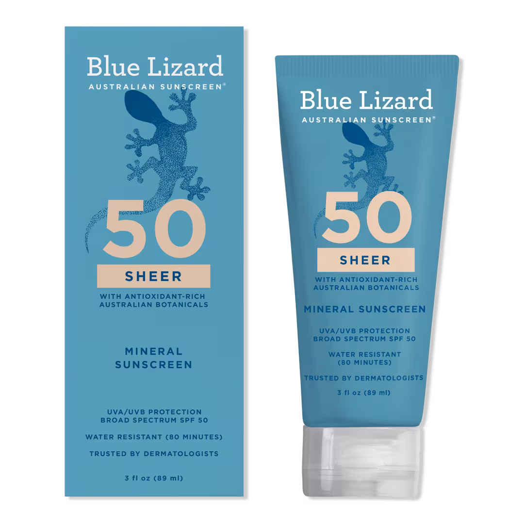 BLUE LIZARD AUSTRALIAN SUNSCREEN  Sheer Mineral SPF 50 Sunscreen Lotion
