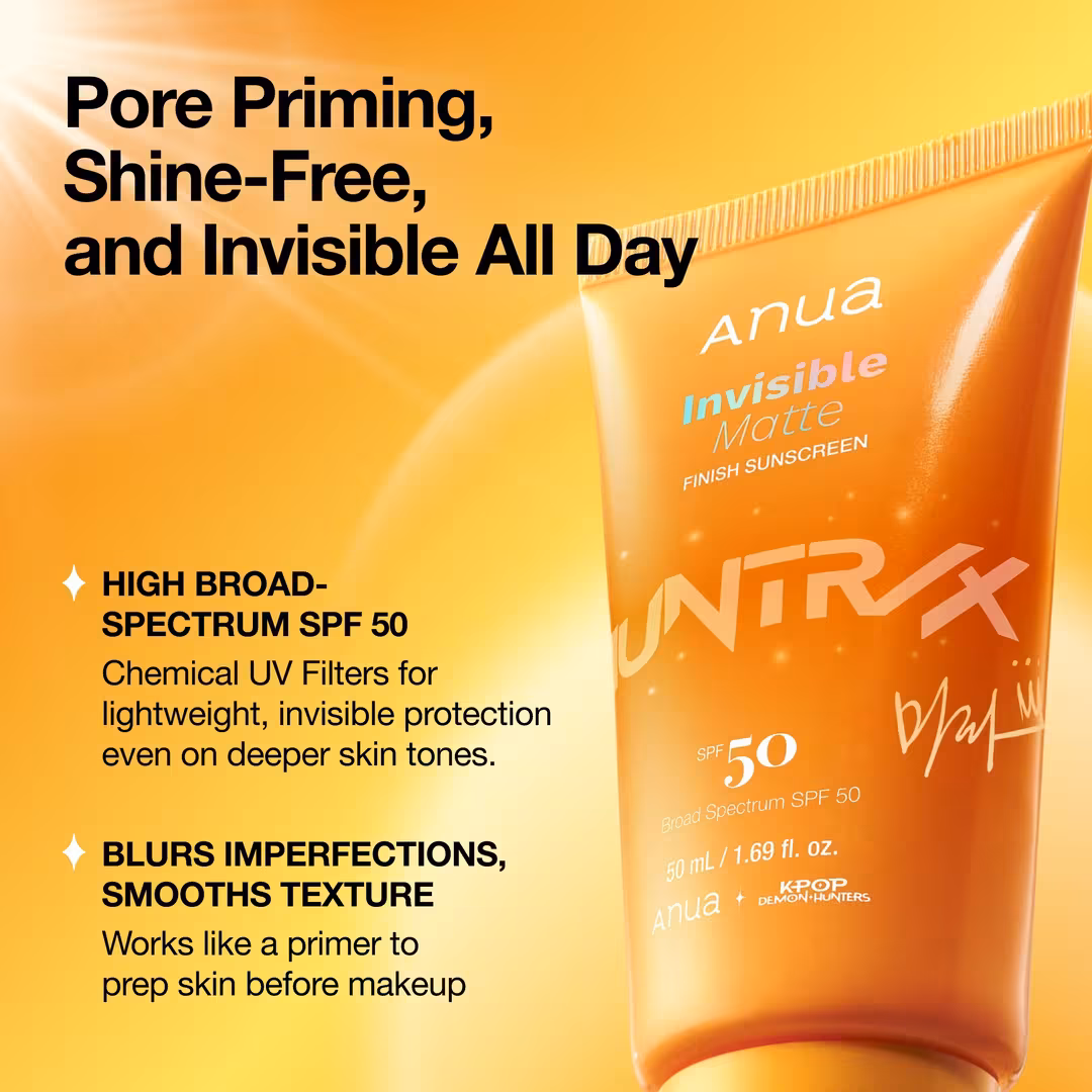 ANUA  KPop Demon Hunters Invisible Matte Finish Sunscreen