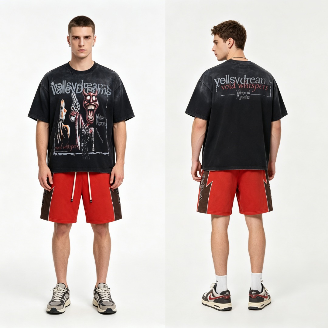 God Speed color-block five-inch shorts - 26SS new washed and embroidered style
