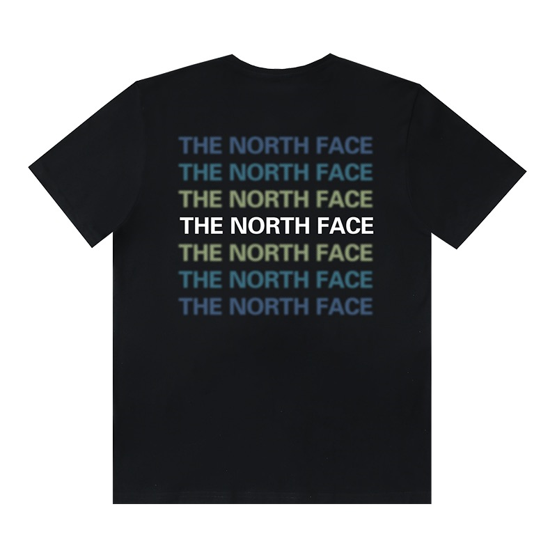 Black casual sports round-neck Morandi series letter simple print short-sleeved T-shirt