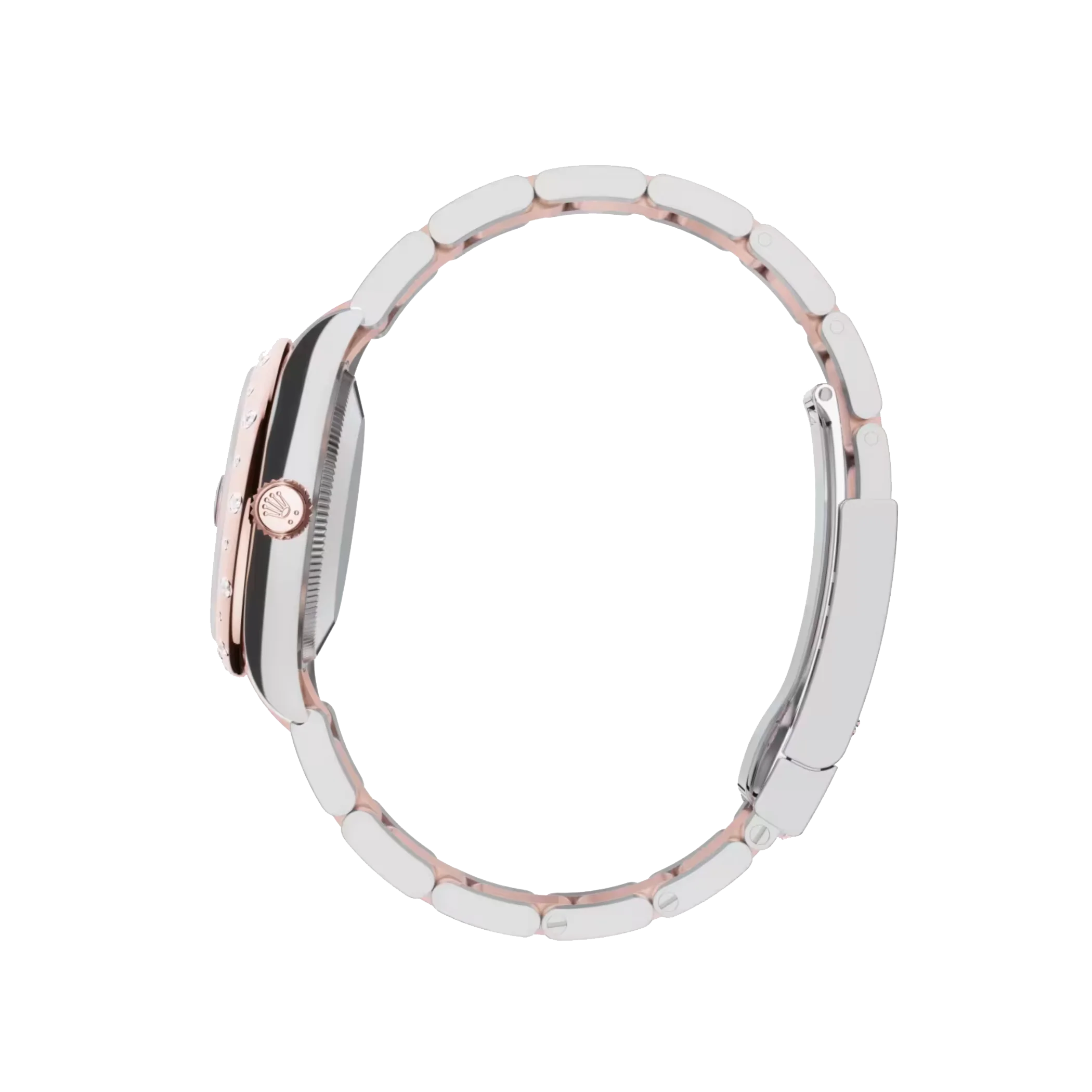 Rolex Datejust: Oystersteel and Everose gold, chocolate, diamond-set dial, Oyster bracelet, m278341rbr-0003