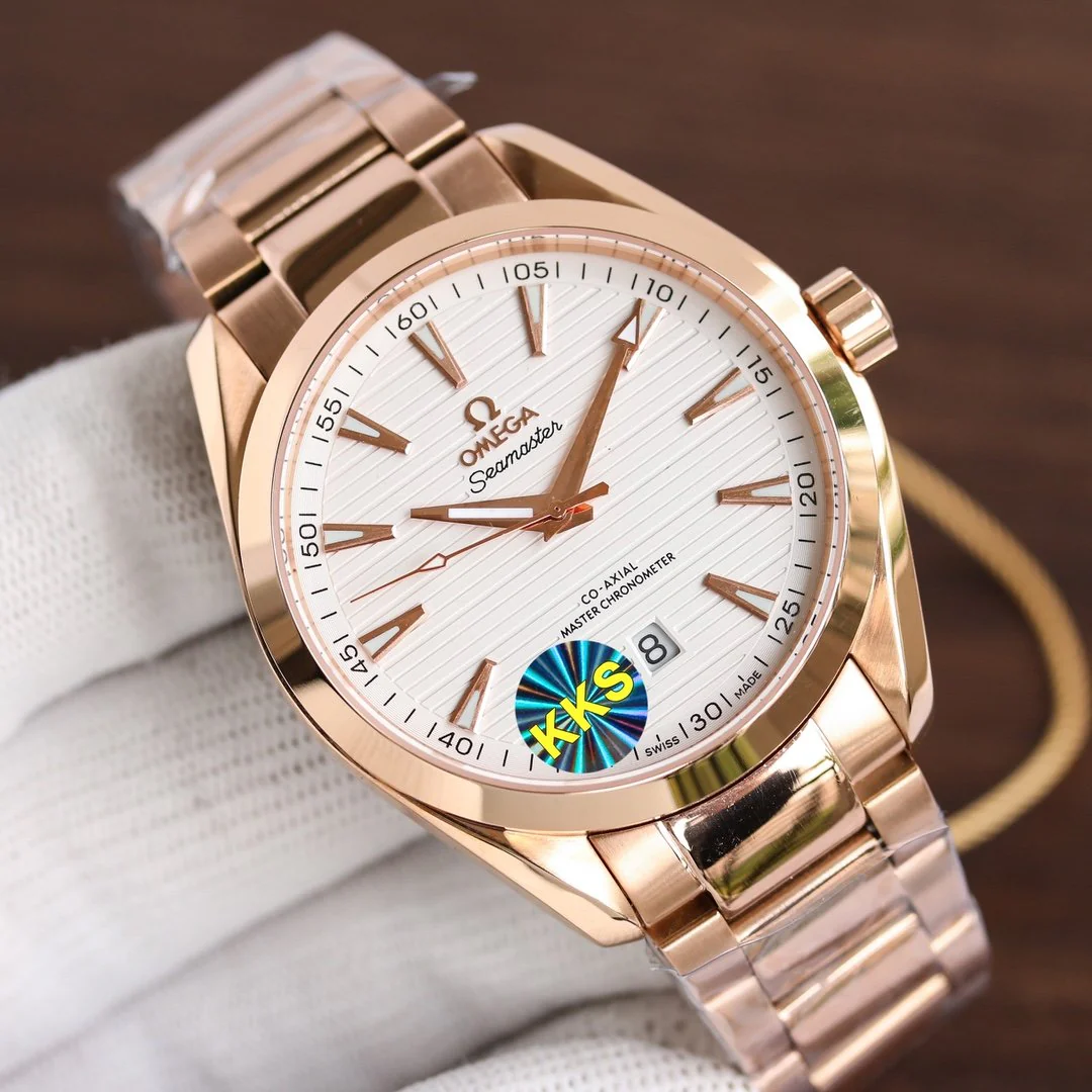 Omega Watch SEAMASTER AQUA TERRA 41MM ROSE GOLD CASE STEEL BRACELET
