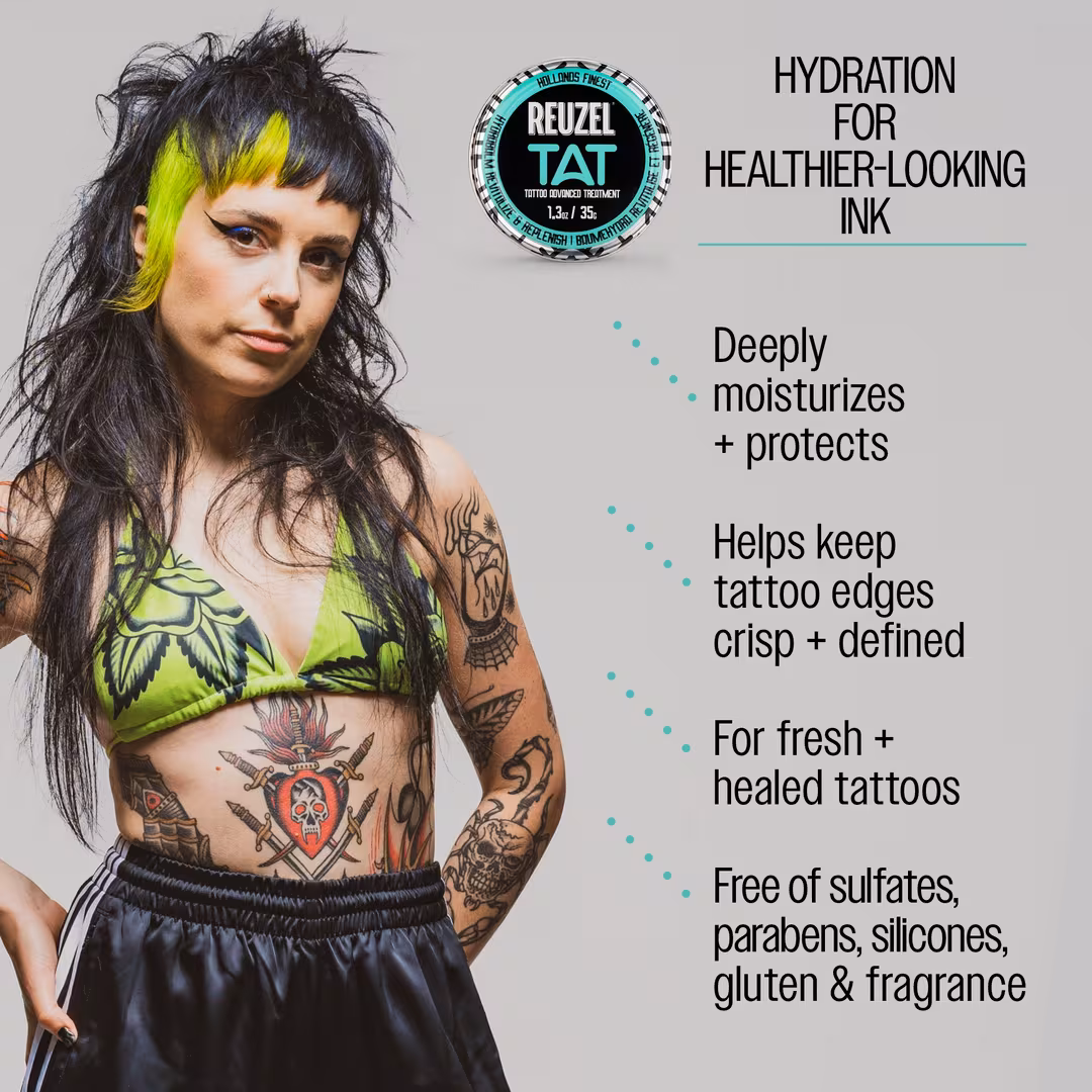 REUZEL  TAT Hydrabalm Tattoo Balm & Buff Exfoliating Cleanser Duo