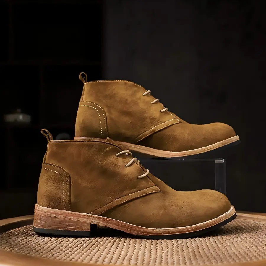 Heavy industry washed horse leather Martin boots