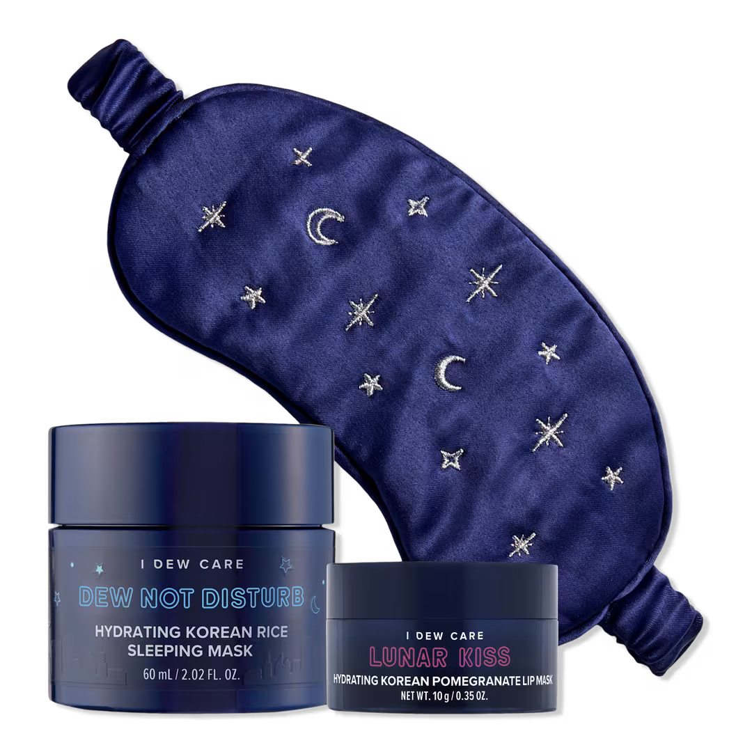I Dew Care  Dew After Dark Hydrating Overnight Face, Lip & Sleep Mask Set