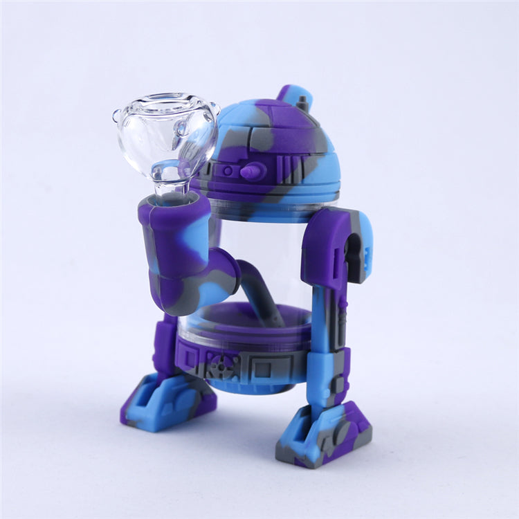 5 Glow In The Dark Silicone Dab Rig (Random Color)