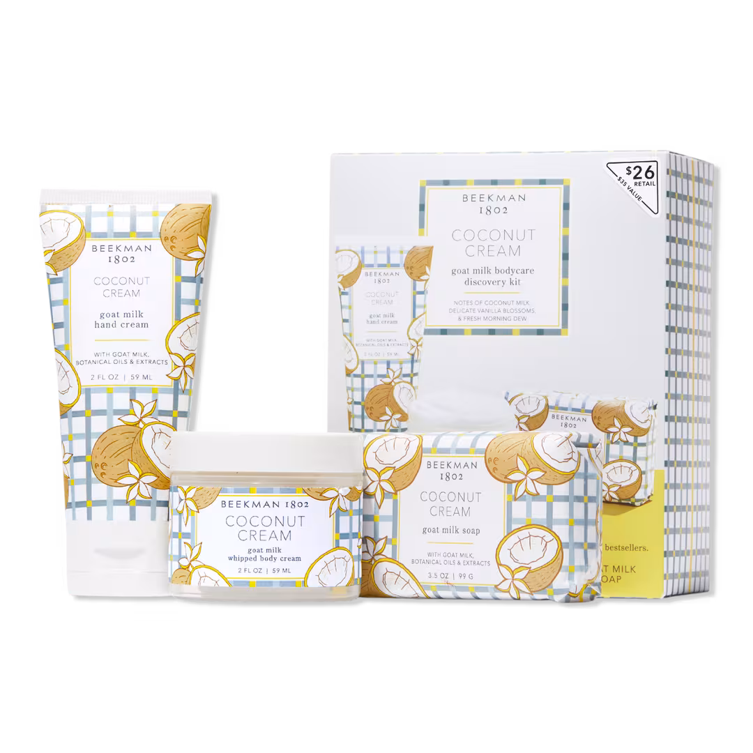 Beekman 1802  Coconut Cream Goat Milk Bodycare Discovery Kit