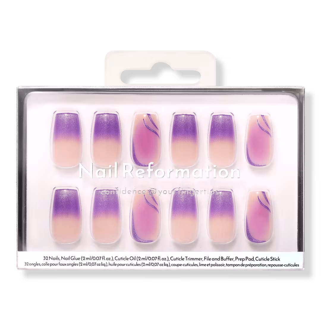 Nail Reformation  Purple Hour Press On Nails