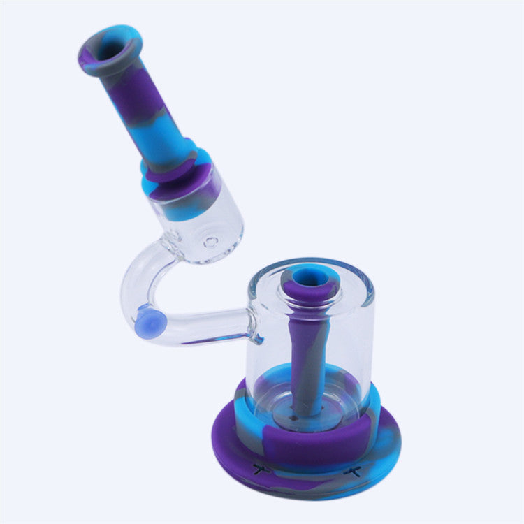 8 Microscope LED Luminous Silicone Dab Rig