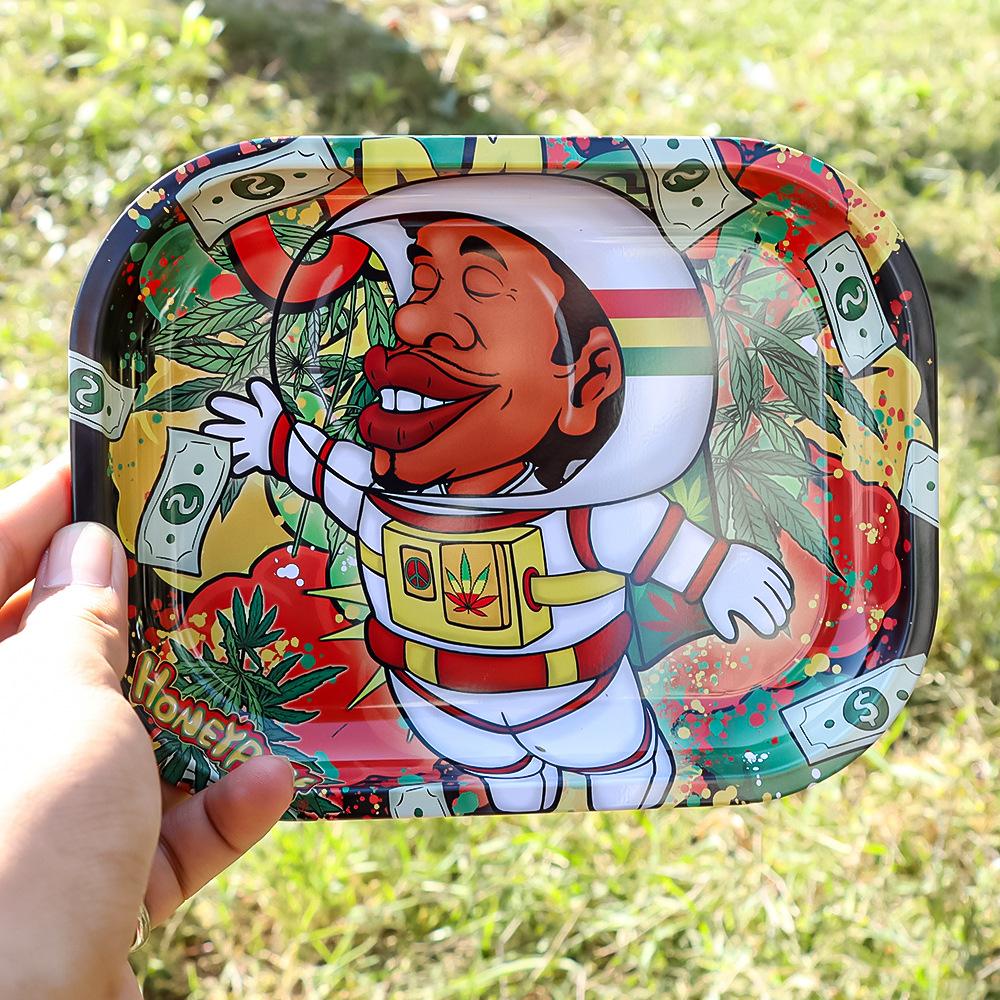 Honeypuff Metal Cigarette Panel Rolling Tray