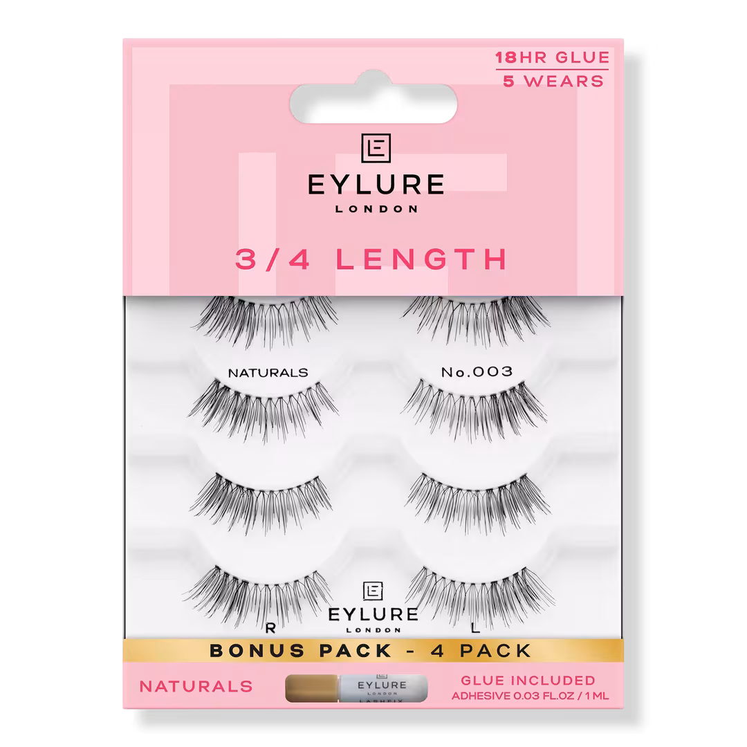Eylure  3/4 Length Naturals Accent No. 003 Eyelashes Multipack