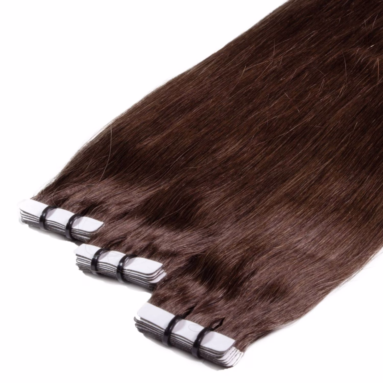 Tape Extensions Premium Echthaar #4/77 mittelbraun braun-intensiv