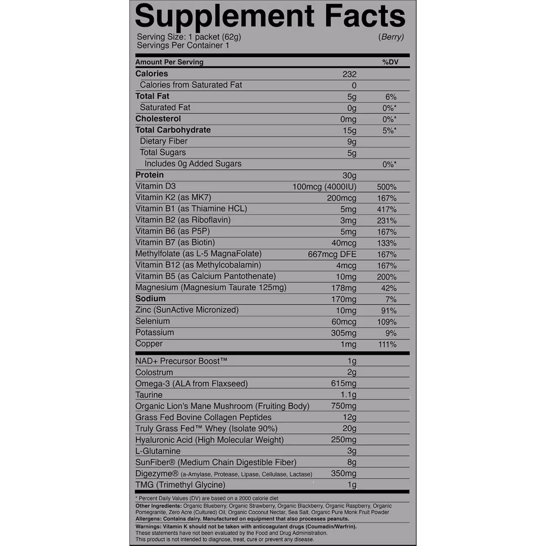 MOMENTUM  Longevity Shake Berry