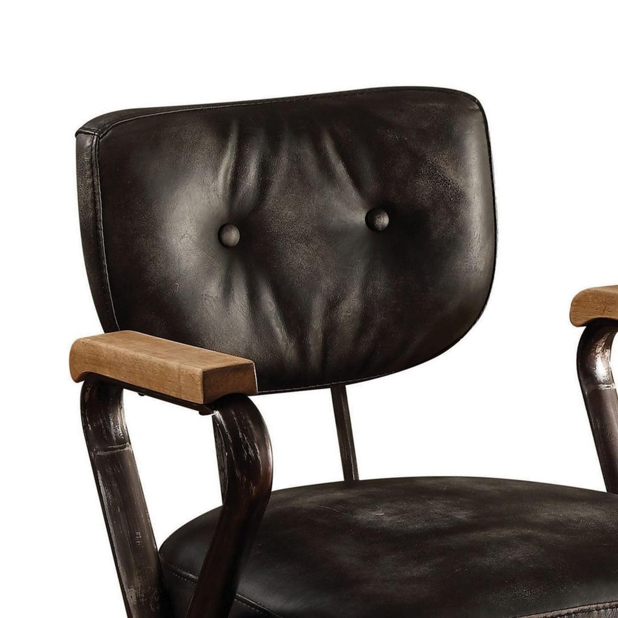 Acme Furniture Hallie Office Chair. Vintage Whiskey Leather