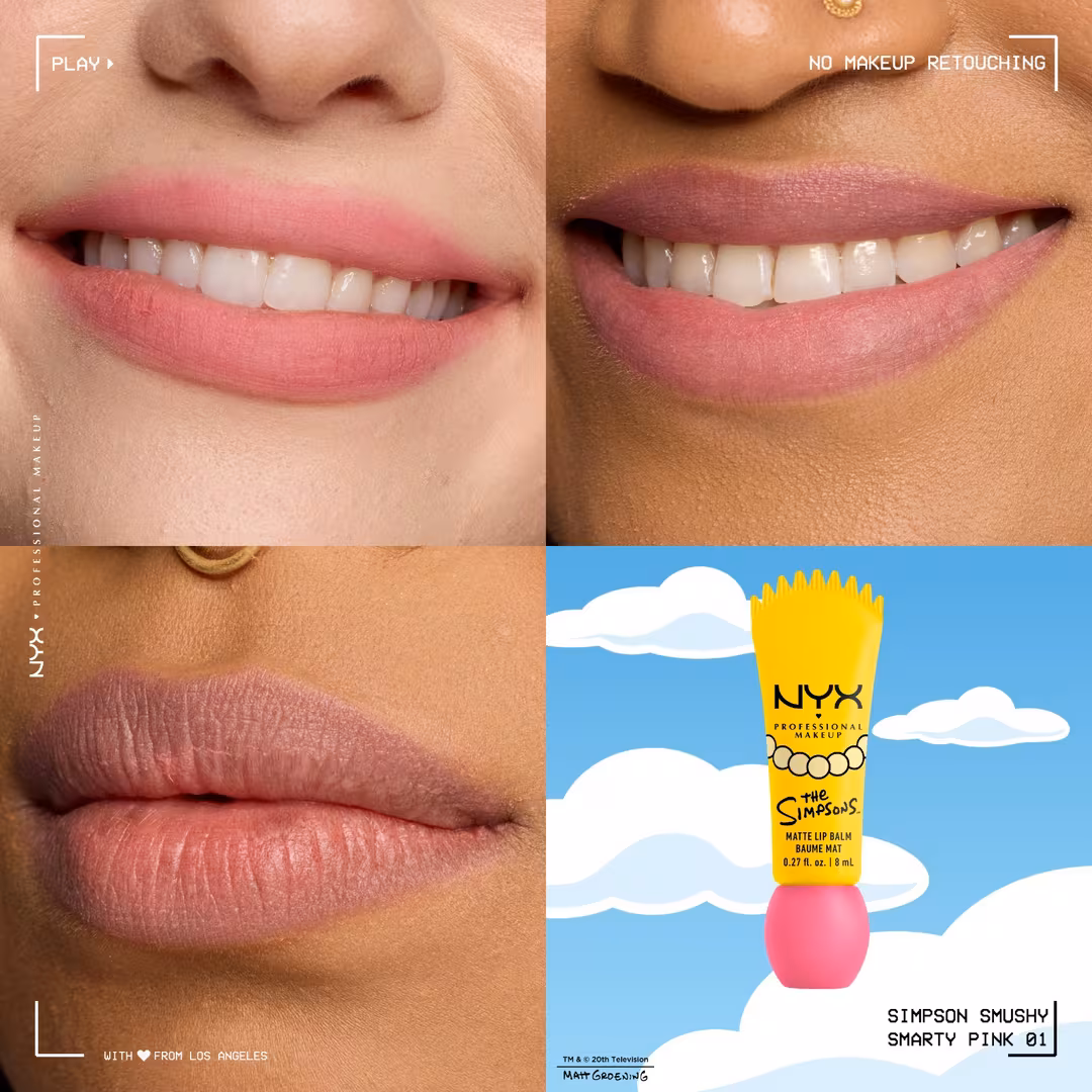 NYX Professional Makeup  Simpsons Collab Smushy Matte Lip Balm - Smarty Pink