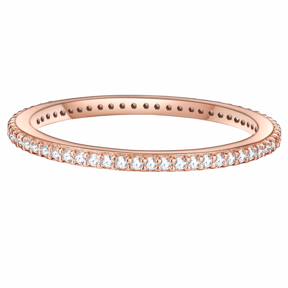 Ring aus Sterling Silber in roségold mit Zirkonia