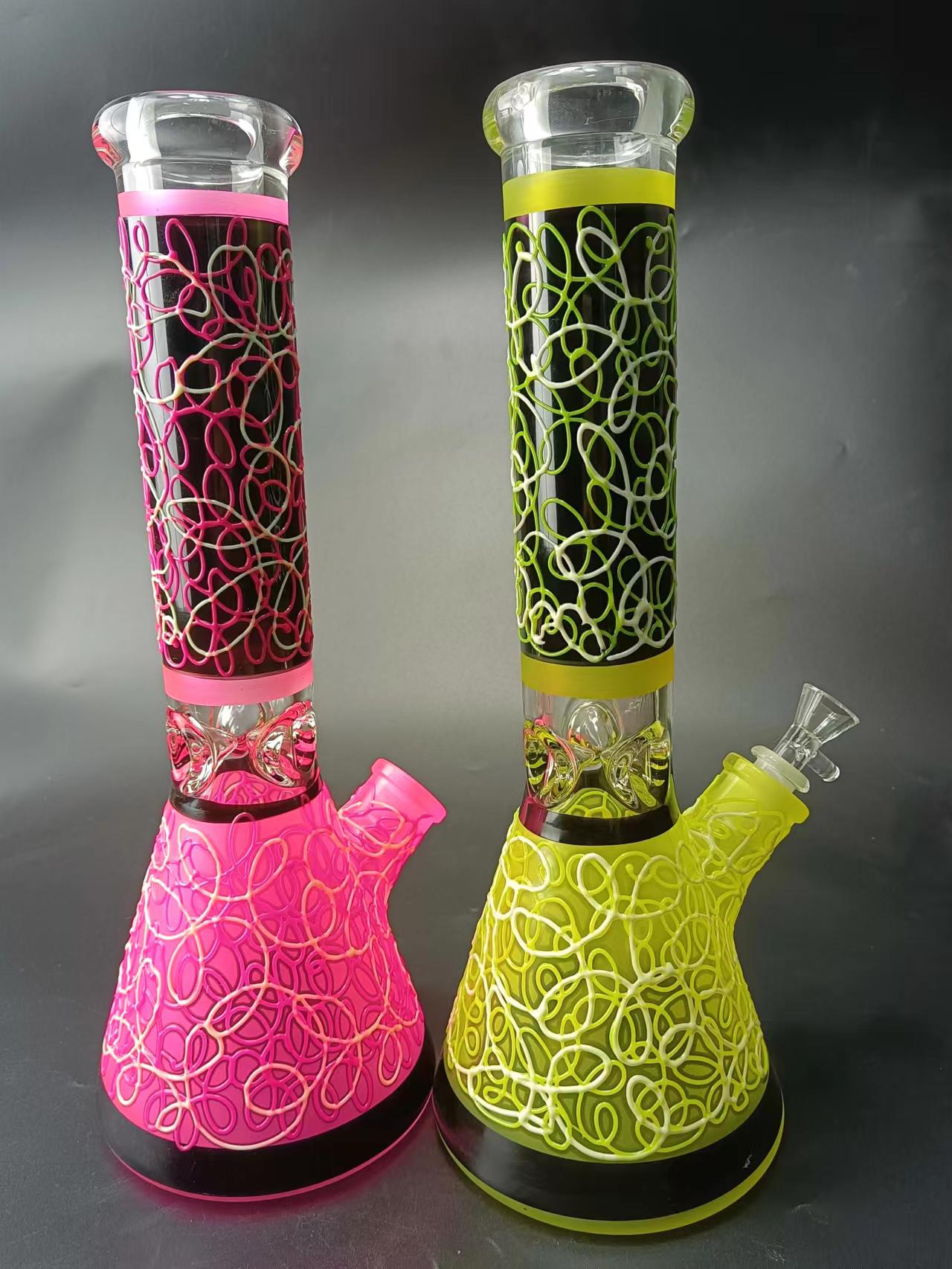 20 Swirl Glass Beaker Bong