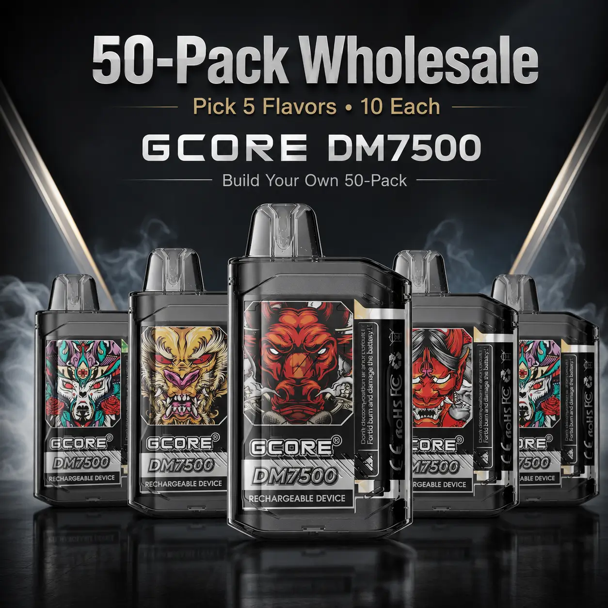 50-Pack Wholesale | Gcore 7500 Disposable Vape