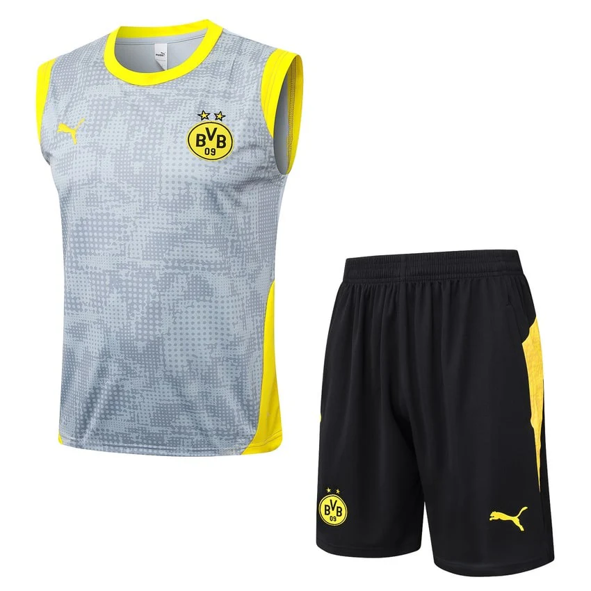 BVB Dortmund Tank Top Shorts Men 2025 2026 Grey