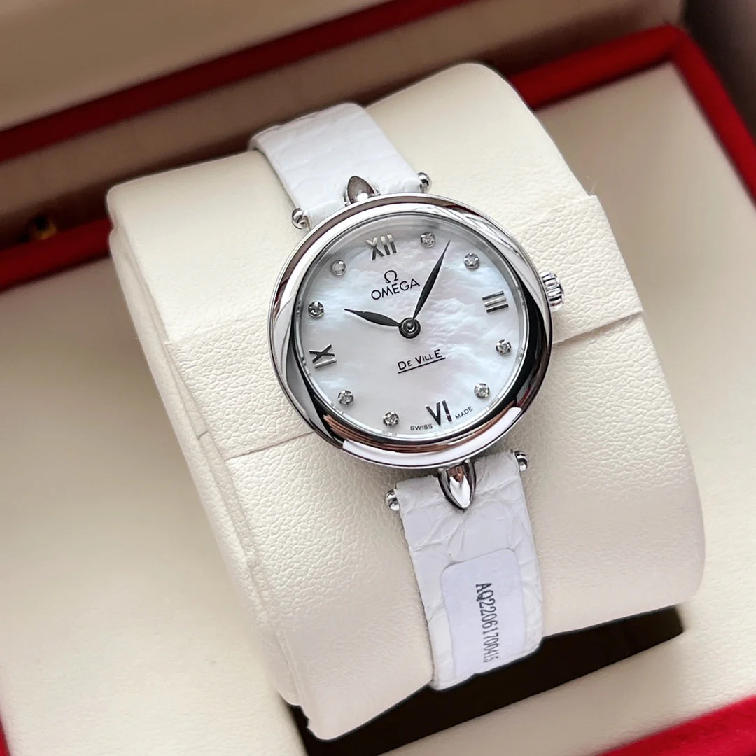 Omega Watch De Ville 27.4mm Silver Mop Pearl Dial