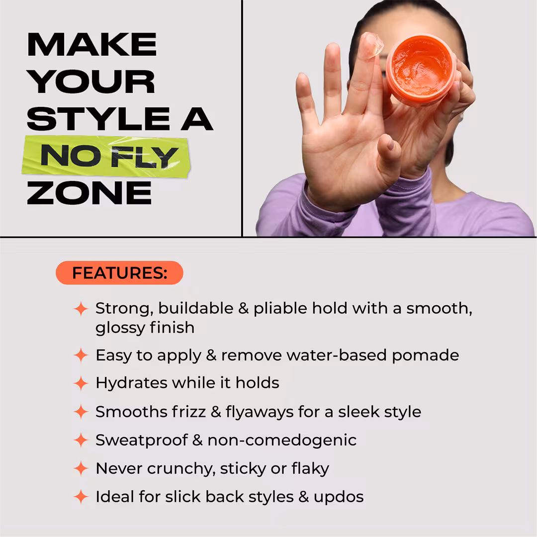 inh HAIR  No Fly Zone Super Hold Hydrating Hair Pomade