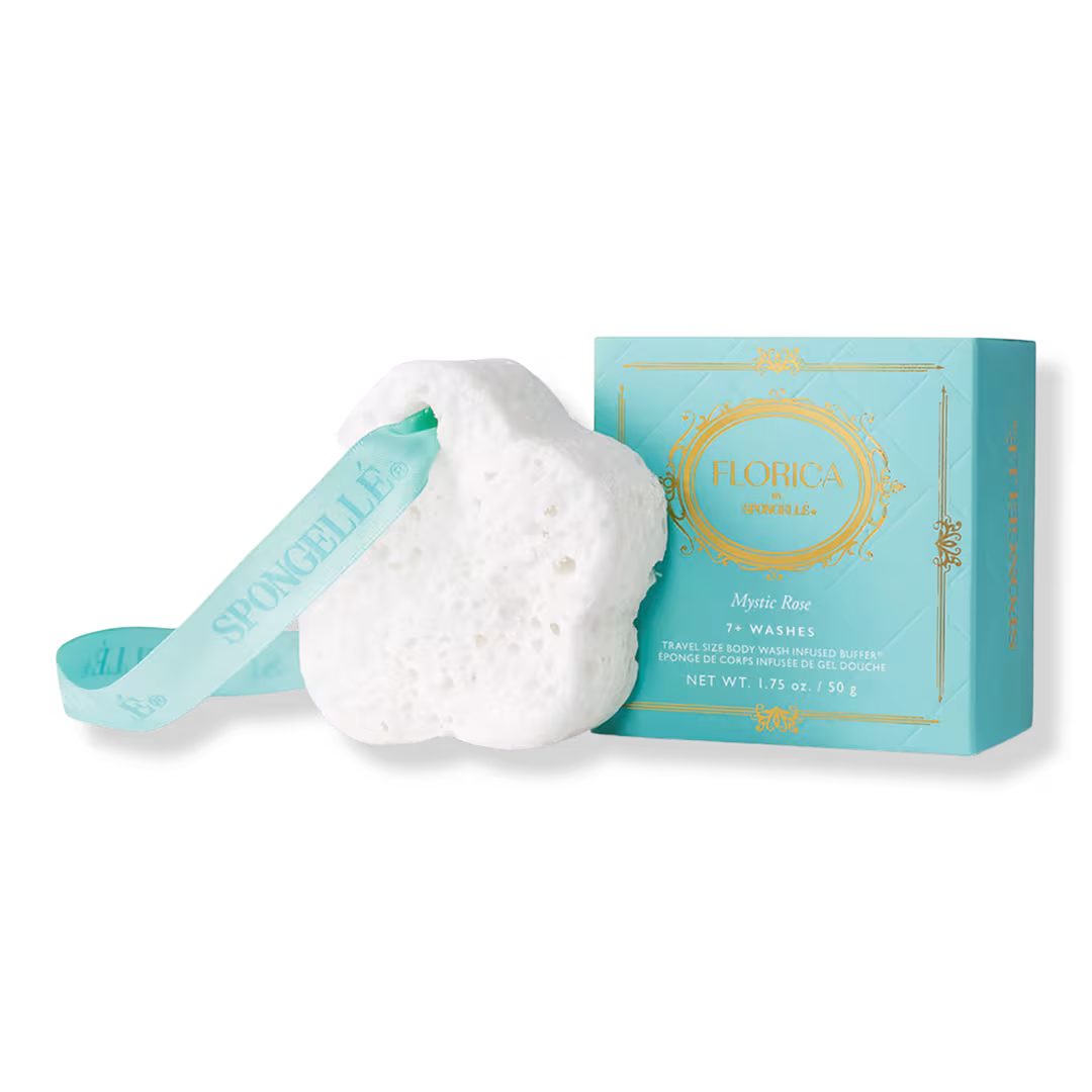 SPONGELLE  Mystic Rose Florica Spongette® | Body Wash Infused Buffer