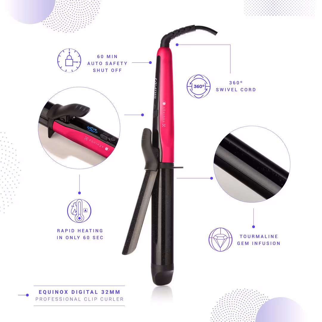 Tiri Pro  Equinox Digital Professional Clip Curler