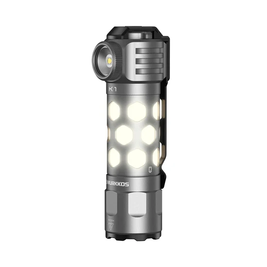 Wurkkos K1 3-in-1 EDC Flashlight – Spot, Flood & 360° Ambient Light