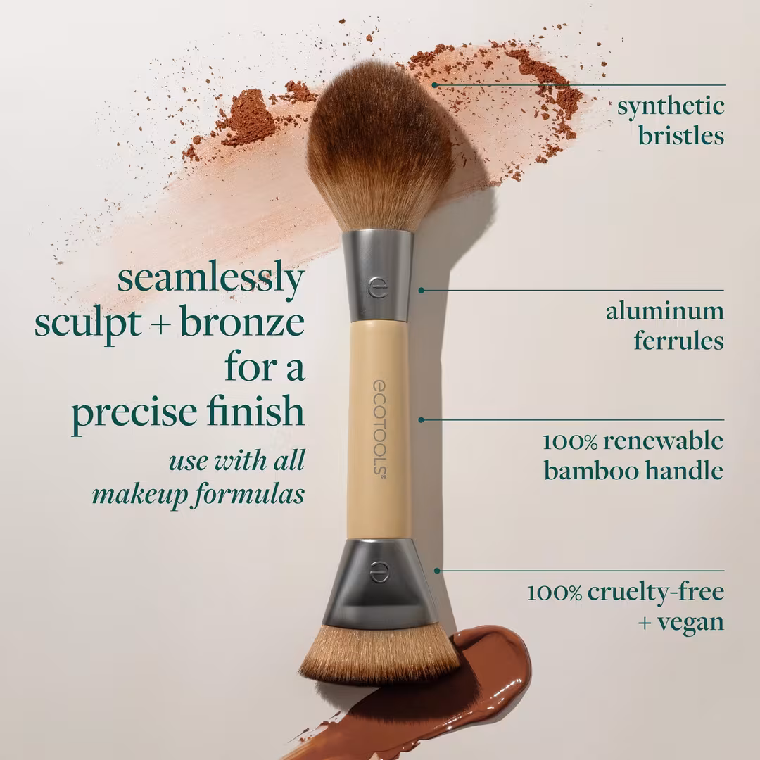 EcoTools  Sculpt + Bronze Dual-Ended Brush