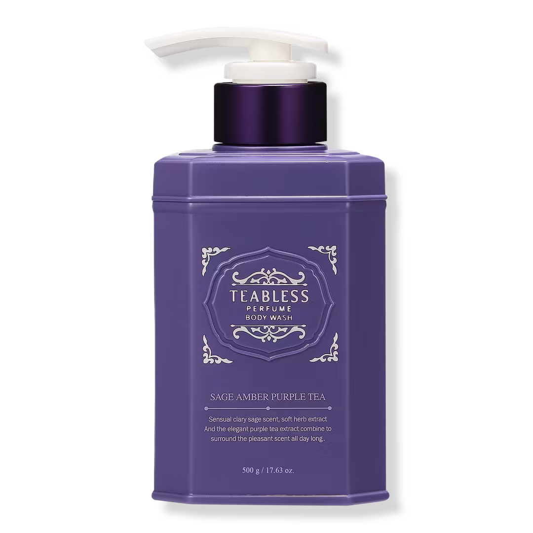 TEABLESS  Perfume Body Wash Sage Amber Purple Tea