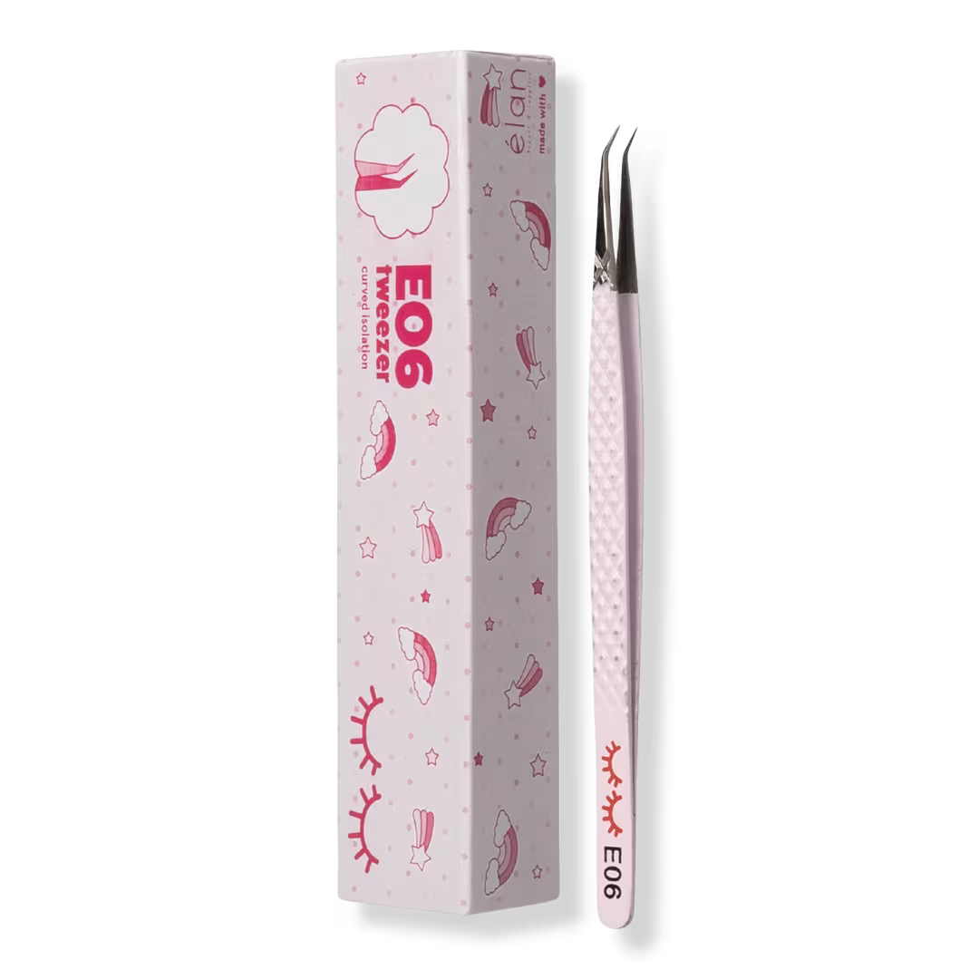 élan beauté & supplies  Pink E06 Isolation Tweezer
