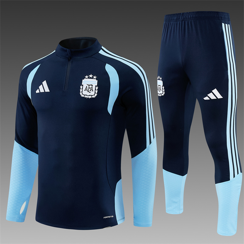 Adult/Kids 2026/2027 Argentina Half-Pull Training Football Shirt