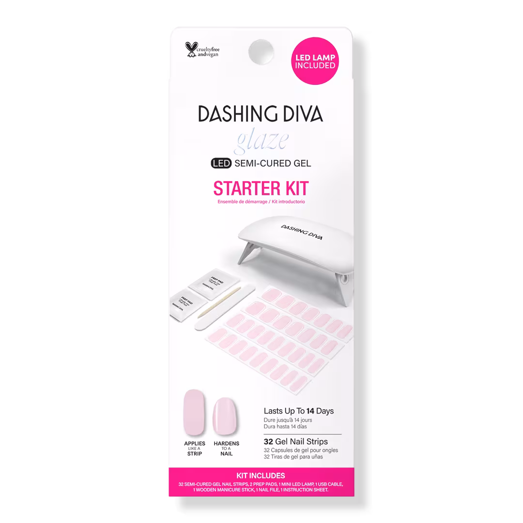 Dashing Diva  GLAZE, Starter Kit, Semi-Cured Gel Nail Strips