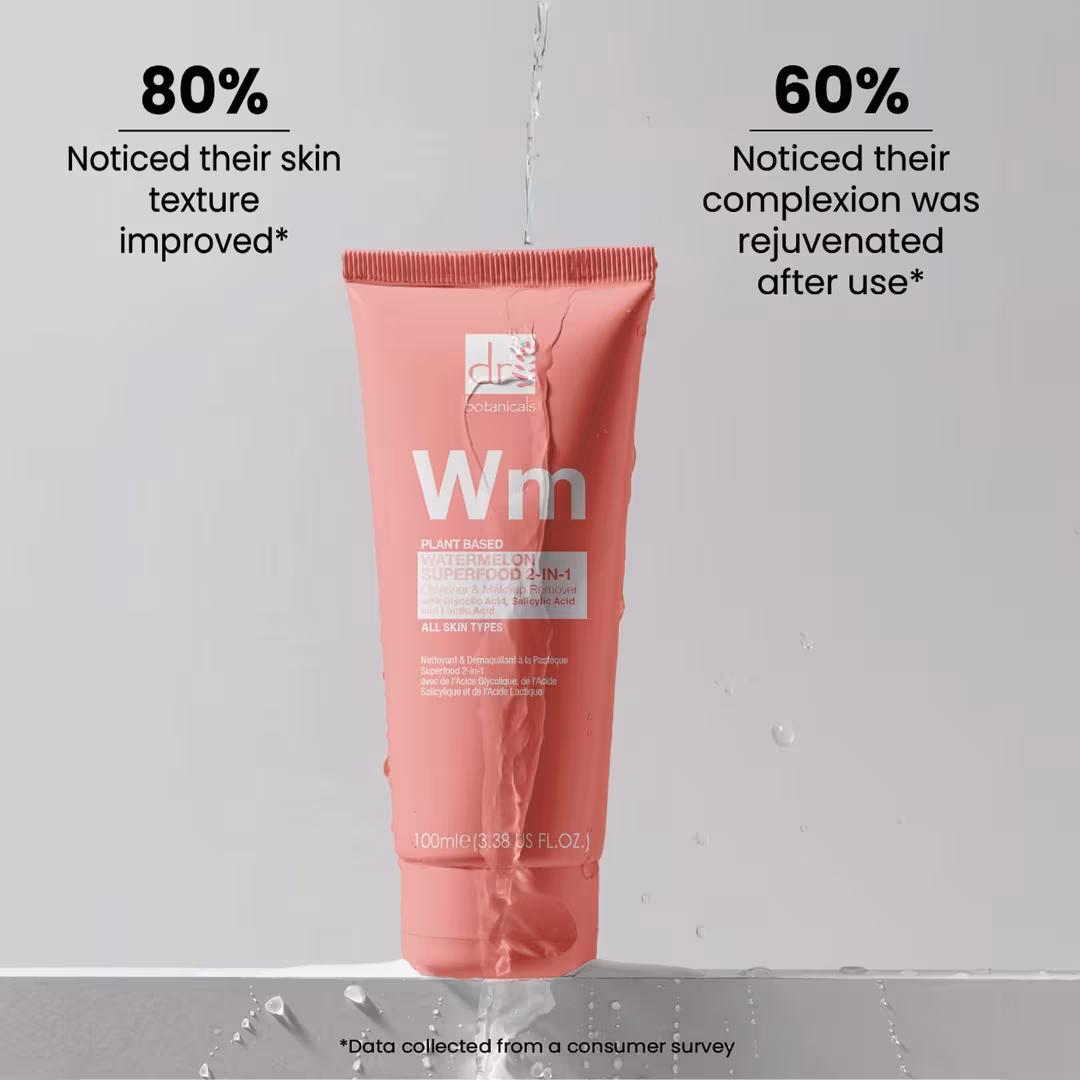 Dr Botanicals  Watermelon Superfood 2-in-1 Cleanser & Makeup Remover