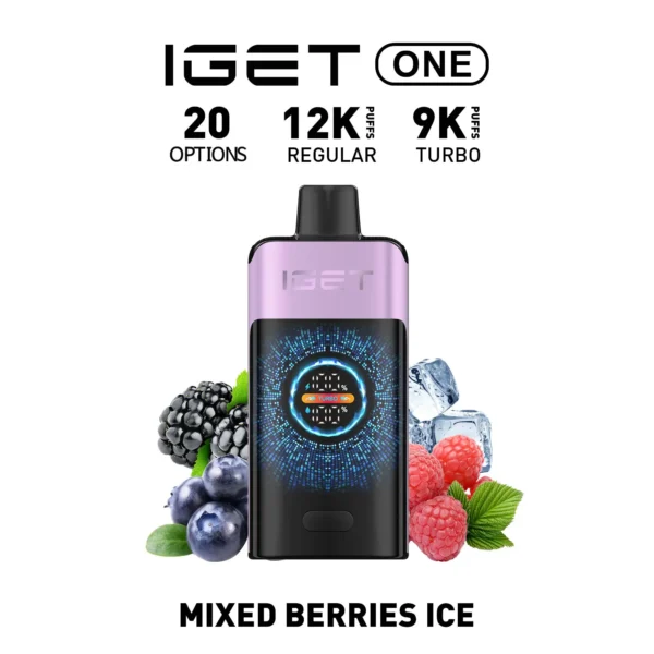 IGET ONE Vape 12000 Puffs Mixed Berries Ice