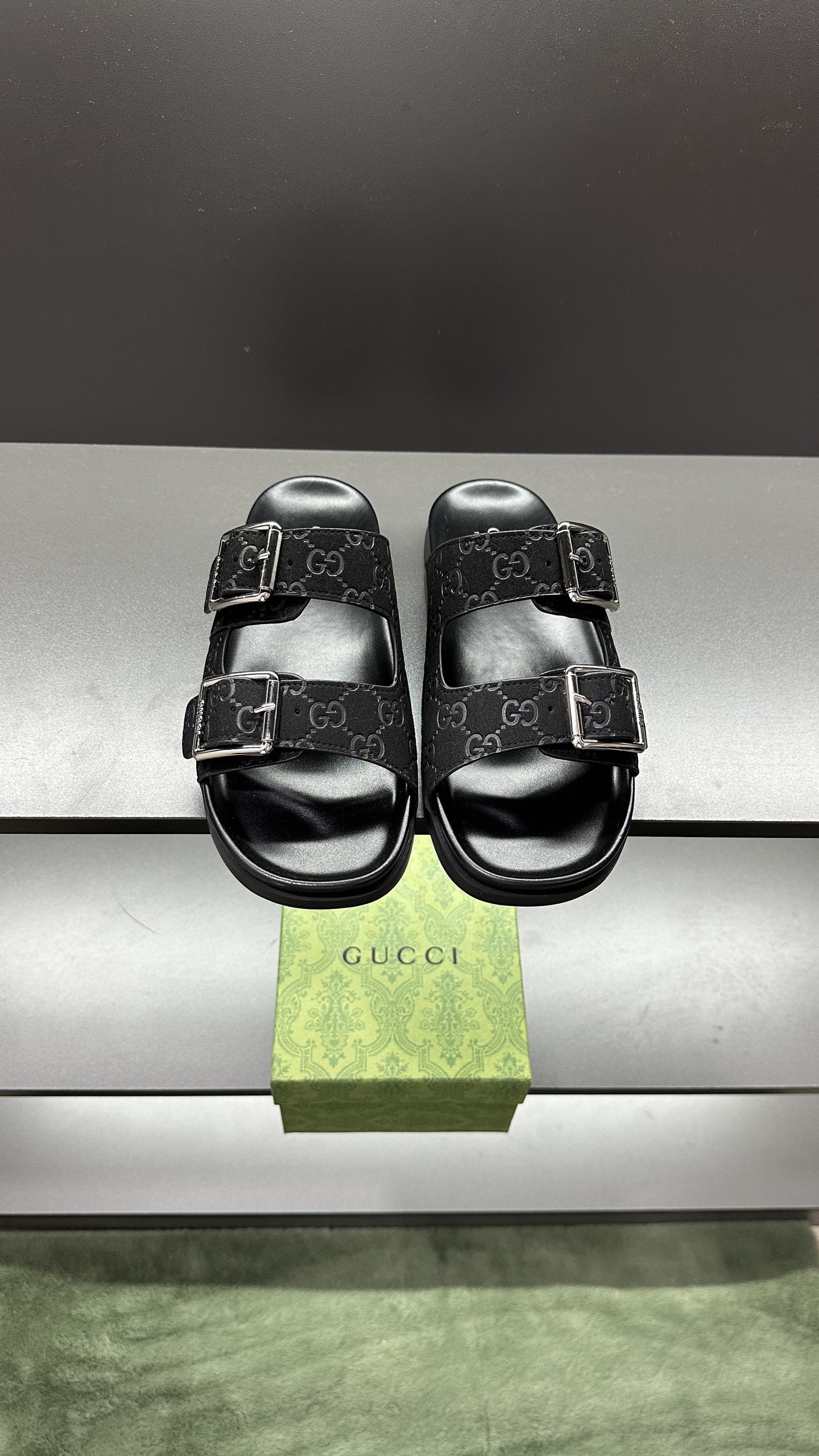 Gucci Double Buckle Sandals