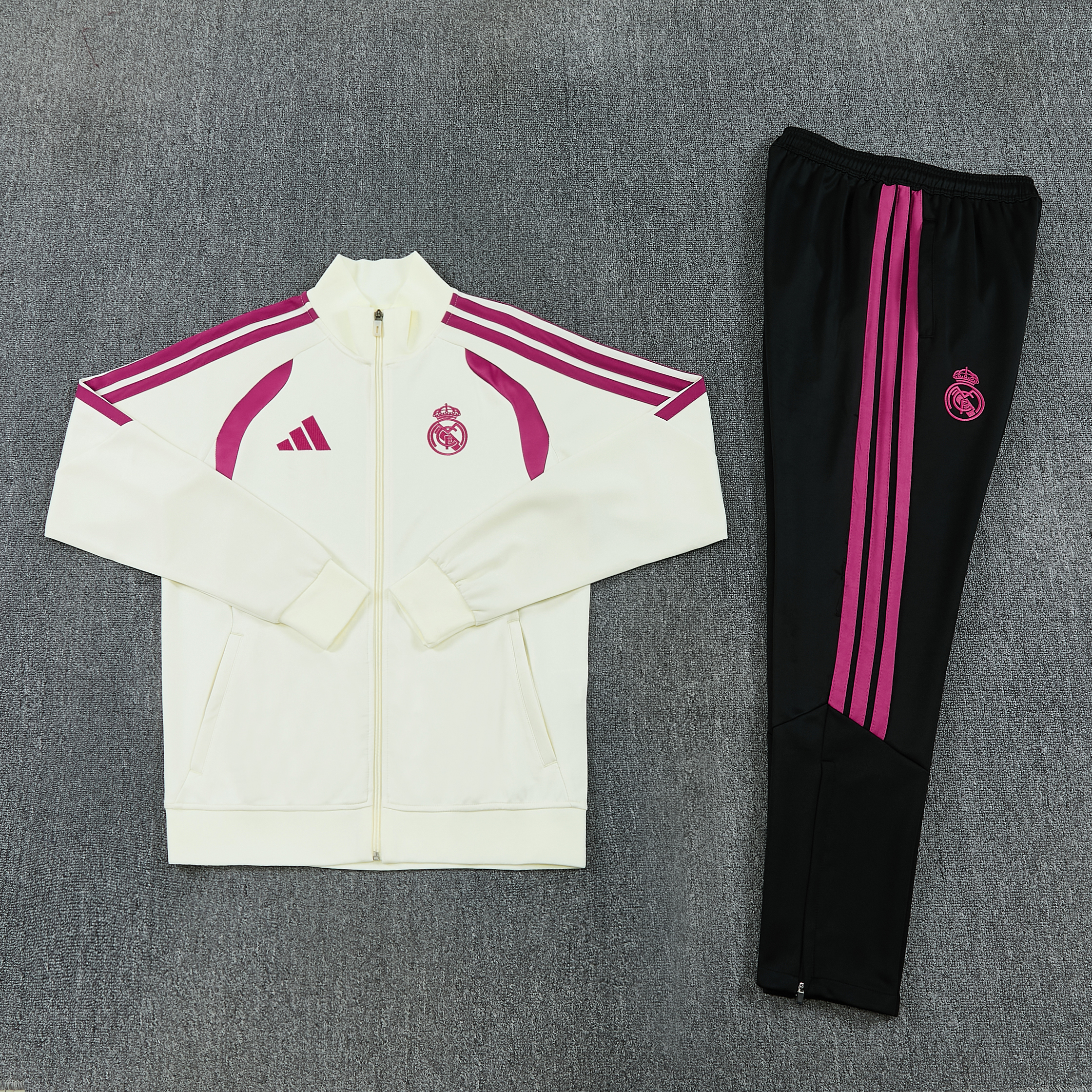 2026/2027 Real Madrid Full Zipper Training Suit (Adult Set)