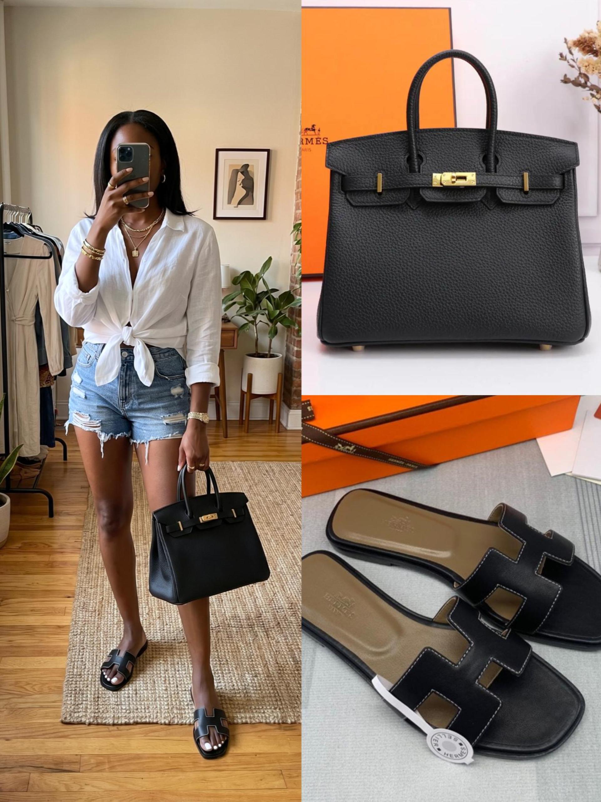 Hermès Shoes & Bag Set
