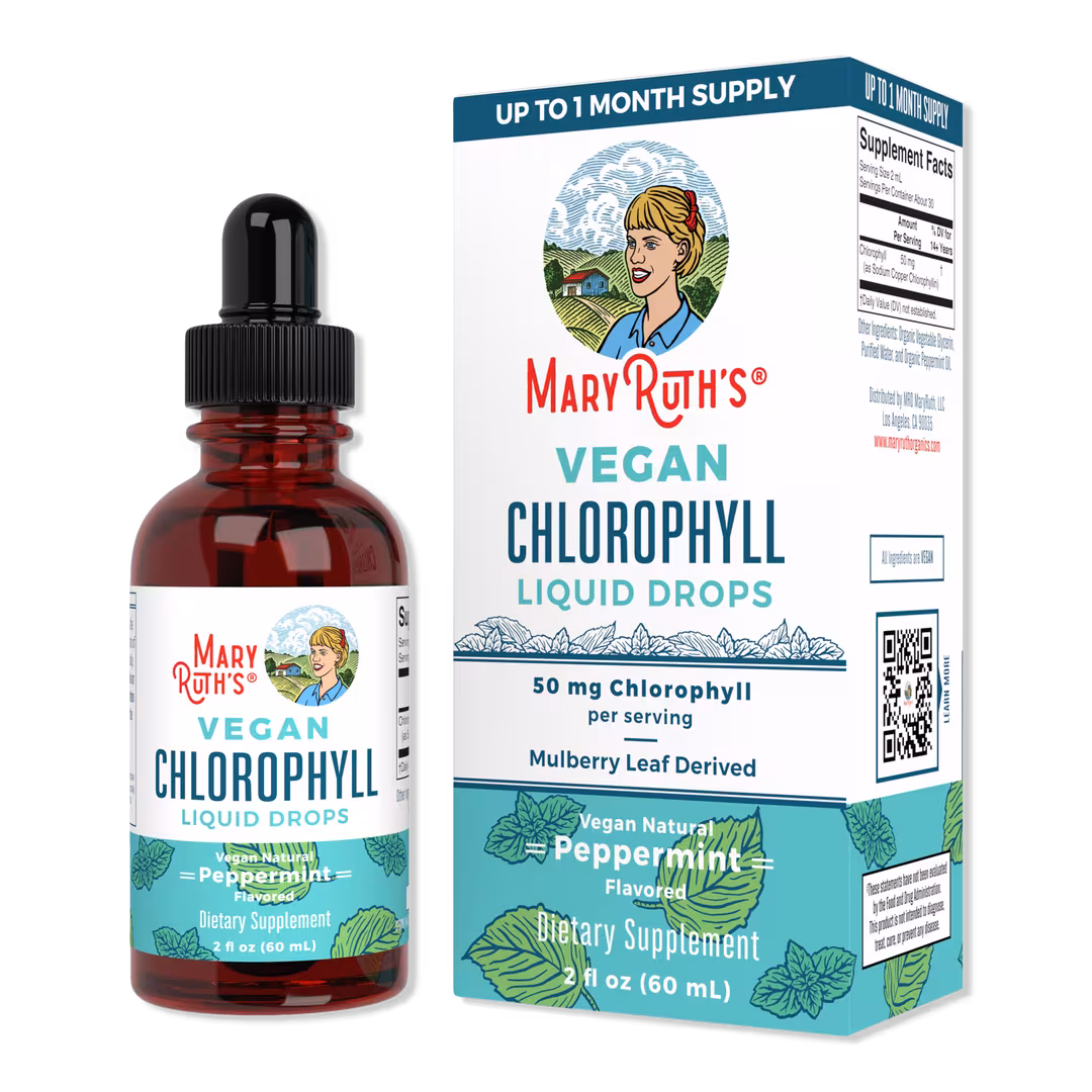 MaryRuth's  Vegan Chlorophyll Liquid Drops Peppermint