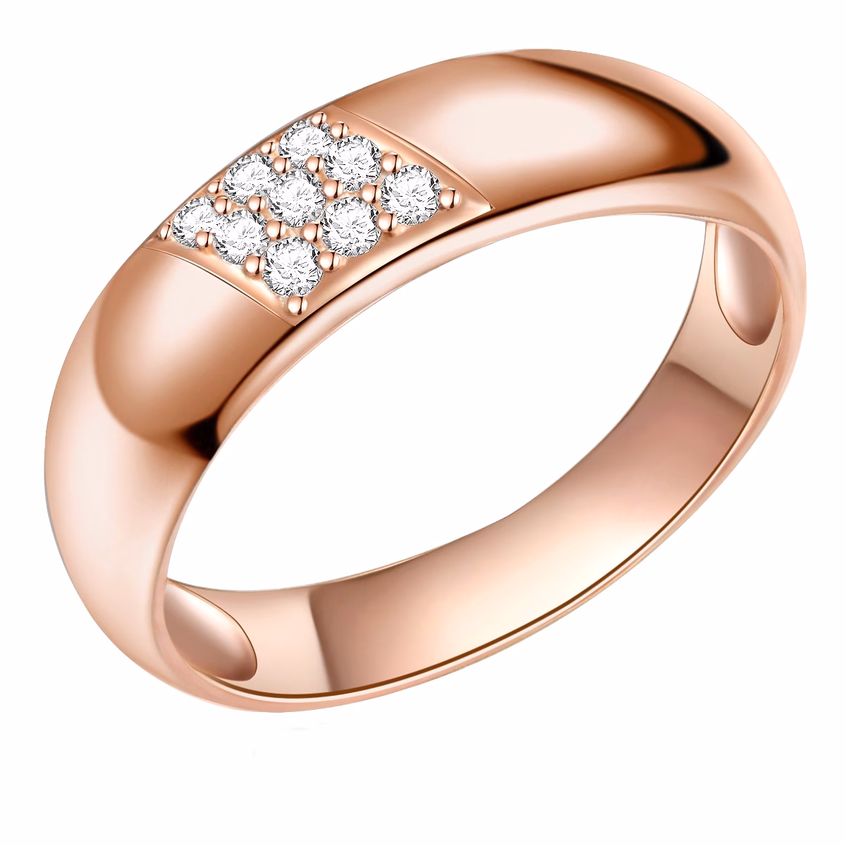 Ring Sterling Silber Zirkonia in Roségold