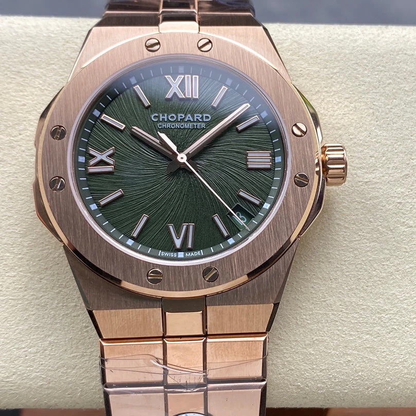Chopard Watch Alpine Eagle 41mm Pink Gold Green Dial